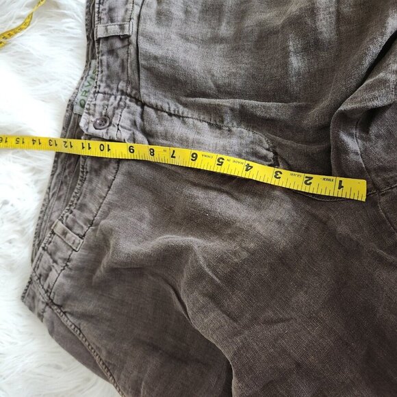 Orvis Men's Linen Shorts Size 38 Lightweight‎ Breathable Brown Beach 11" Inseam - Picture 4 of 10